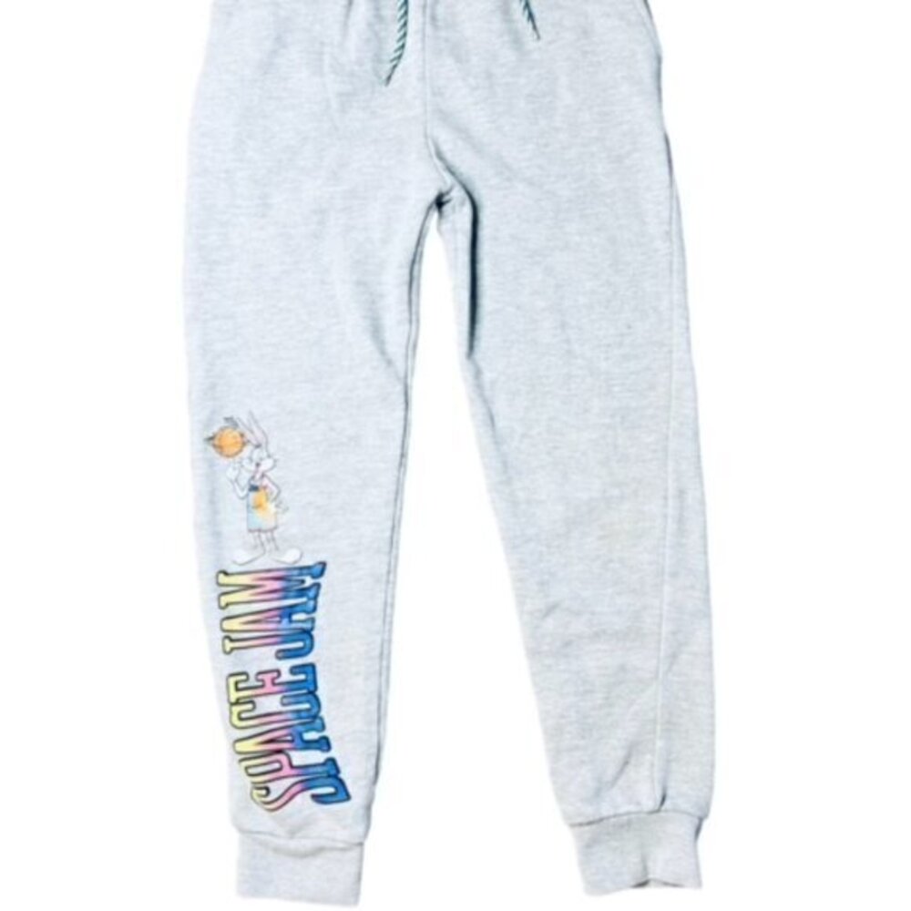 SALE!! 2 for $15 Space Jam New Legacy Youth Size Medium Gray‎ Sweatpants Buggsy